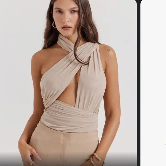 Cheyenne ecru gathered bodysuit - Picture 5 of 6